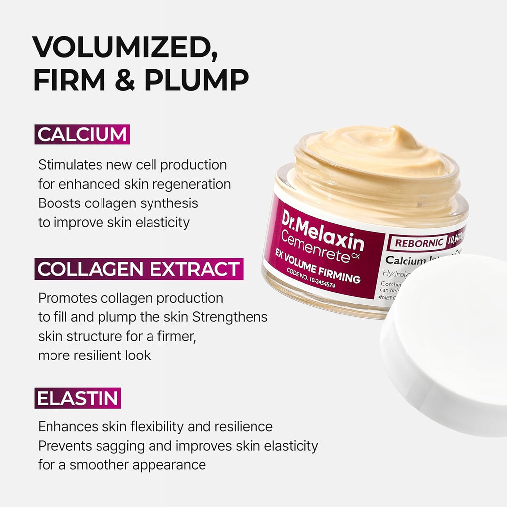 Dr. Melaxin Cemenrete: Arquitectura Facial Coreana con 10,000 ppm de Calcio y Elastina