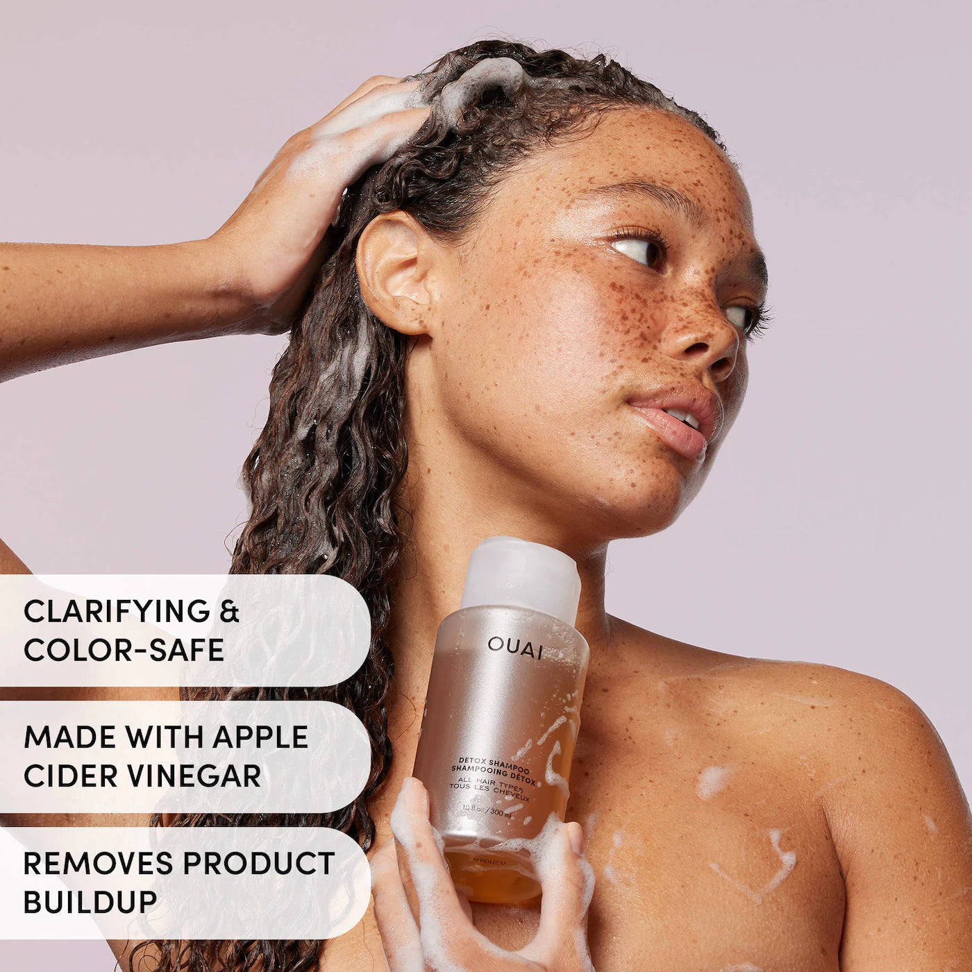 OUAI Mini Detox Shampoo – Limpieza Profunda con Vinagre de Manzana